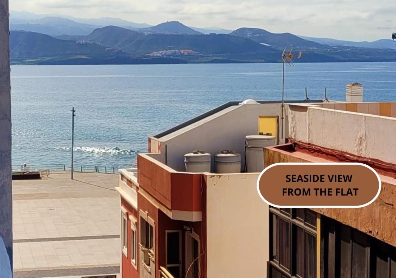 Casita Canaria Playa Beachfront Access & Lateral Ocean View With Terrace Las Palmas de Gran Canárias Exterior foto